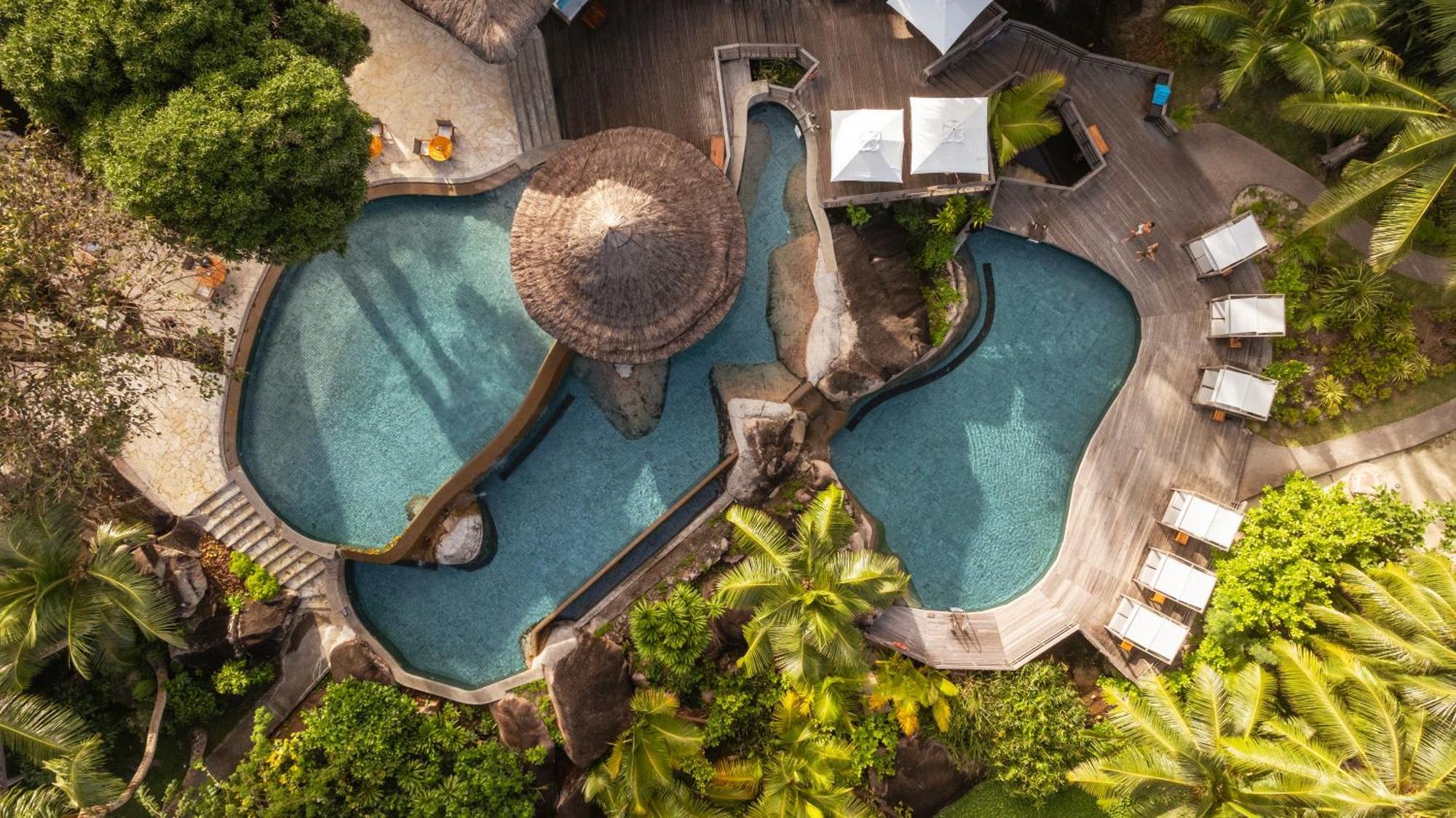 Constance Lemuria Grand Anse  Luaran gambar Aerial view of the resort